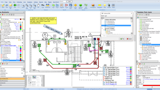 Hvac software estimating planswift spreadsheet excel trial regarding mechanical takeoff estimate template material downloa db quote line snap